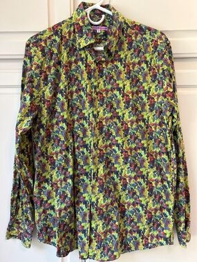 Coton Doux Button Down Long Sleeve Shirt 41/16 Grapes